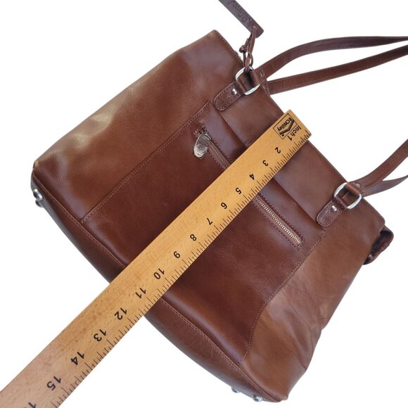 Ashwood Womens Genuine Leather Tote Bag In Brown - Picture 5 of 16